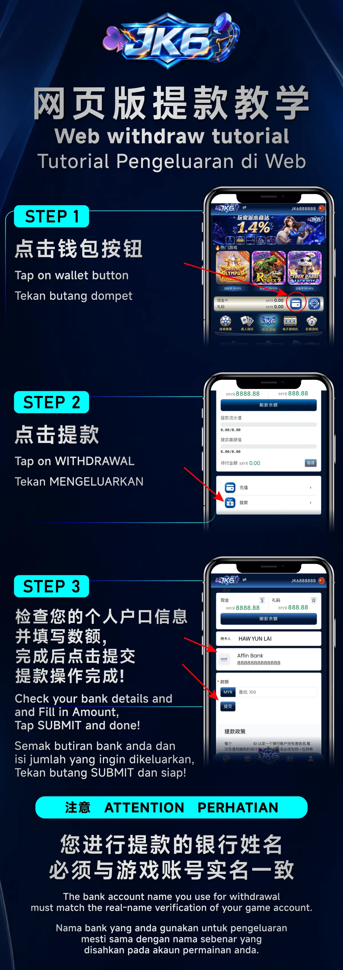Withdrawal tutorial — Open the complete guide