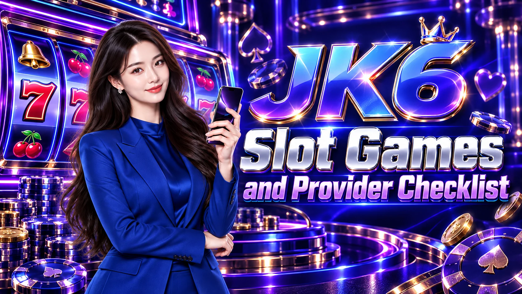 Penyampai JK6 dalam suasana permainan slot